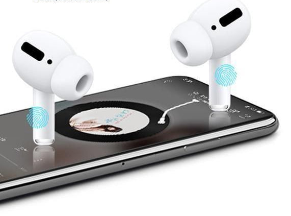 PLUG⚡Z Air-pods Pro with Wireless Charging Case with Sensor Enabled Bluetooth Headset (White, True Wireless)
