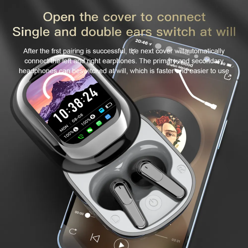 PLUG⚡Z - Latest EarPods with LCD Screen